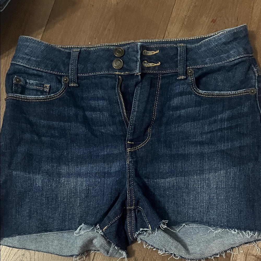 True Craft Dark Blue Jean Shorts